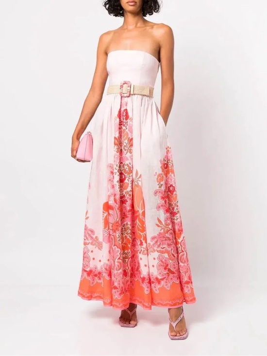 Zimmermann Dresses & Skirts - ZIMMERMANN Violet Strapless Belted Maxi Dress